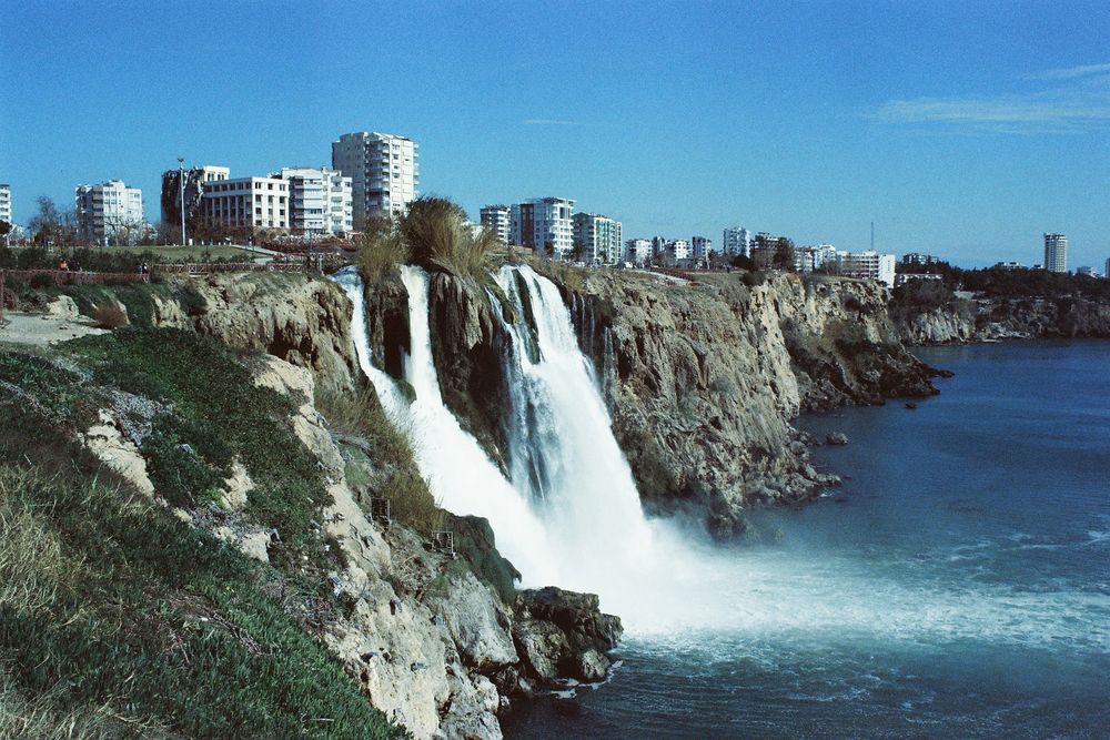 Waterfall in  the city
