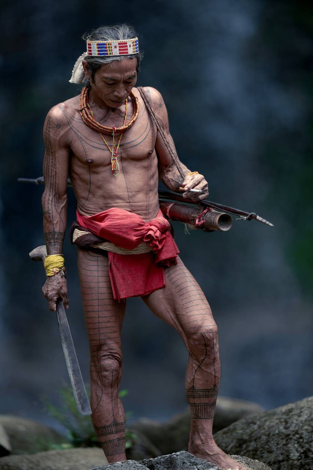 The Living Canvas: A Warrior\'s Respite