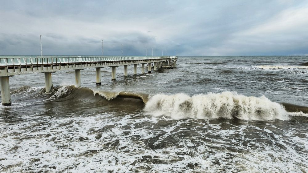 Шторм на Балтике.
