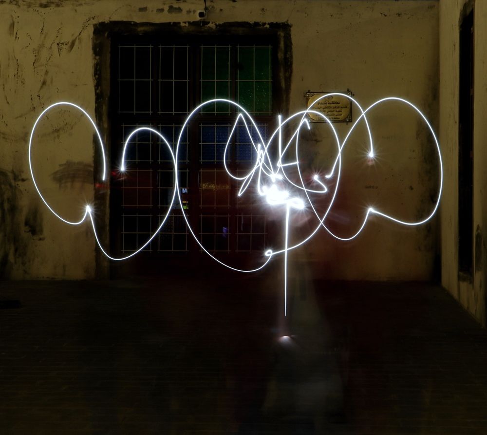الرسم بالضوء  Light painting