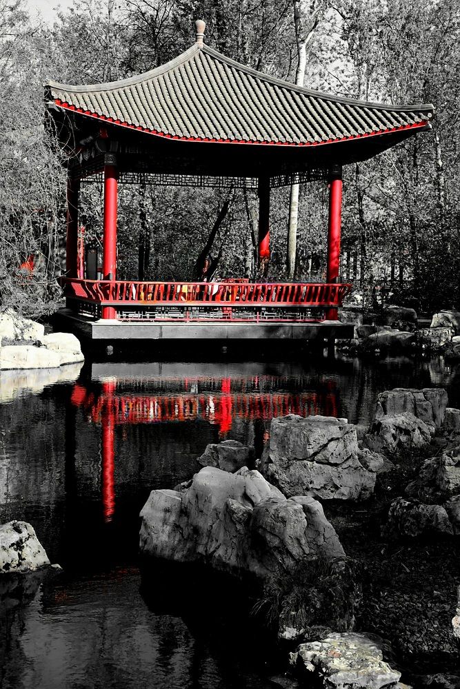 Отражение среди камней