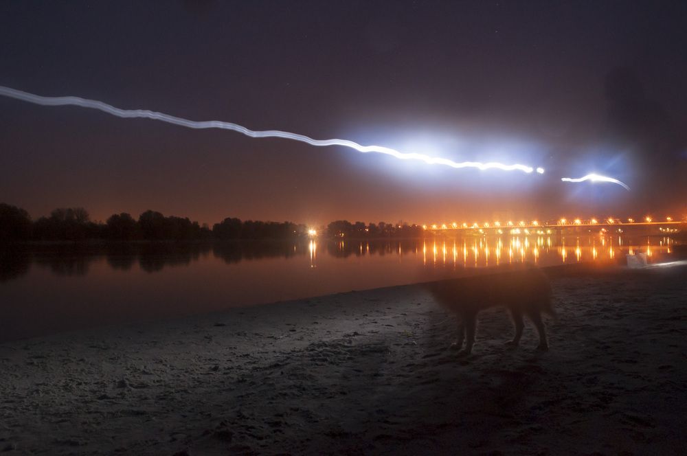 Lights over the Night River