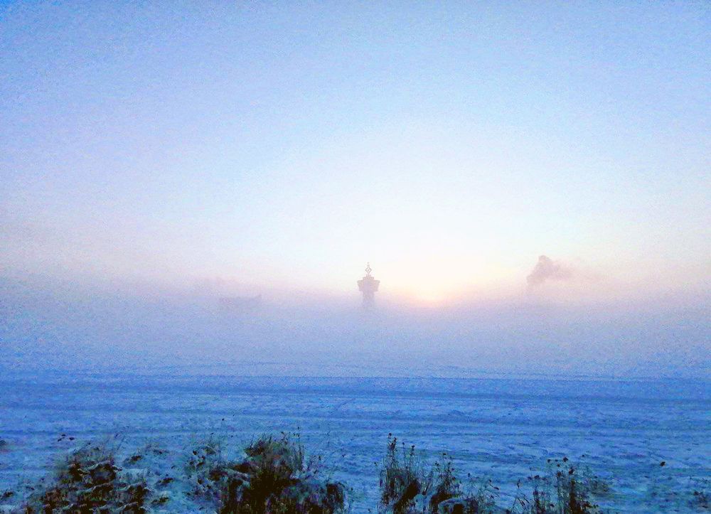 Зимний туман.