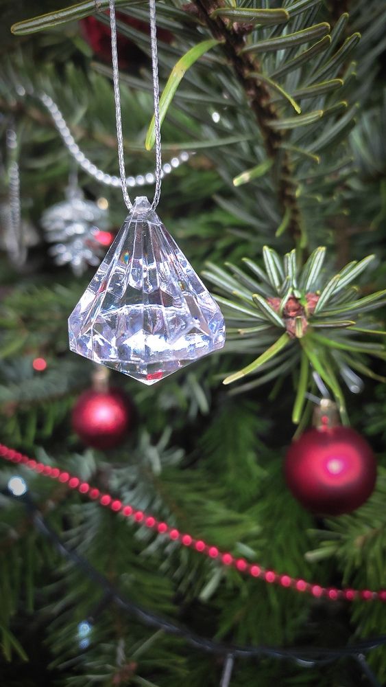 Crystal on the Christmas tree