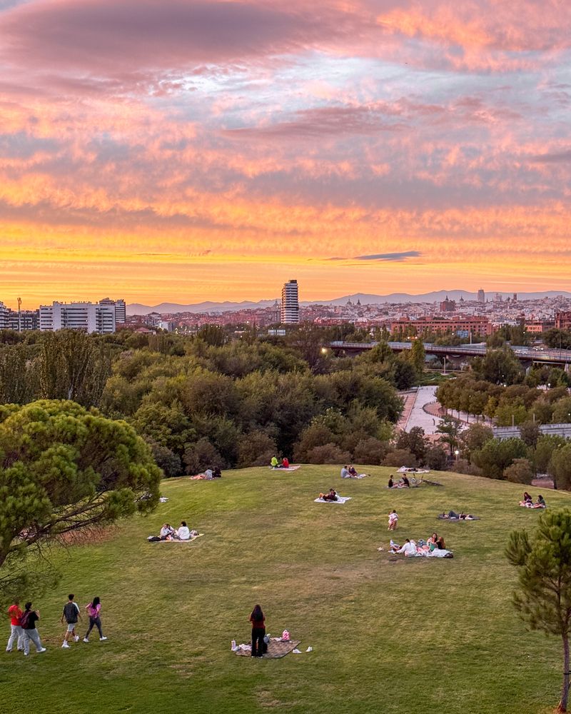 Golden hour in Madrid