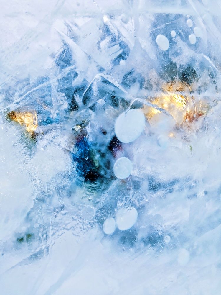 Текстура через лед