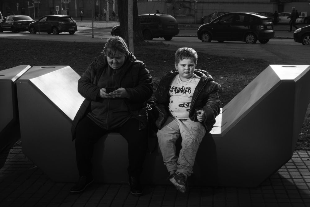 Mother and son