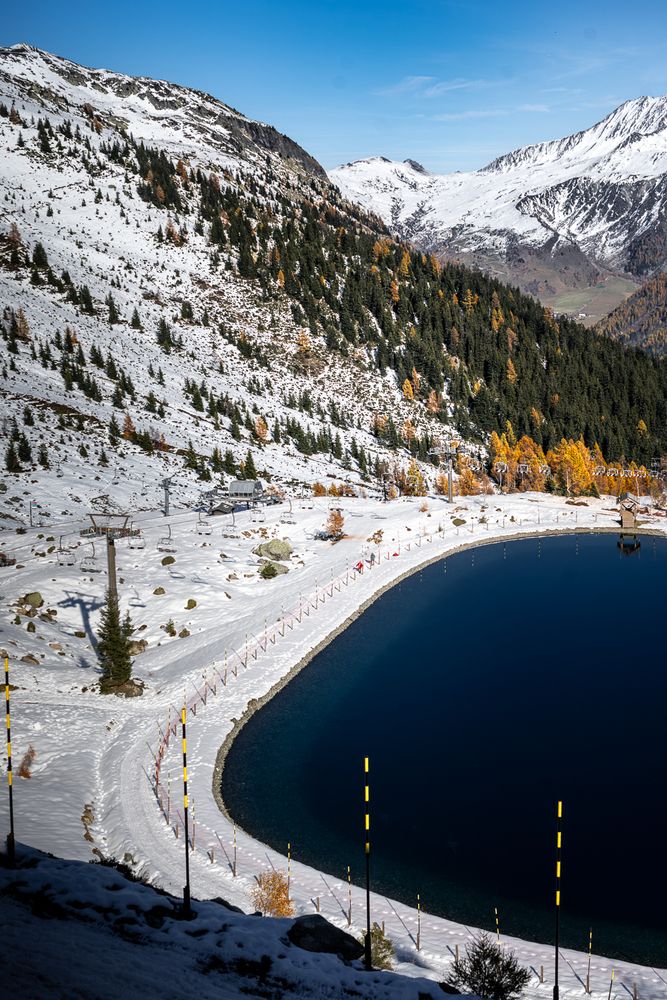 Autumn Silence Below Mont Blanc
