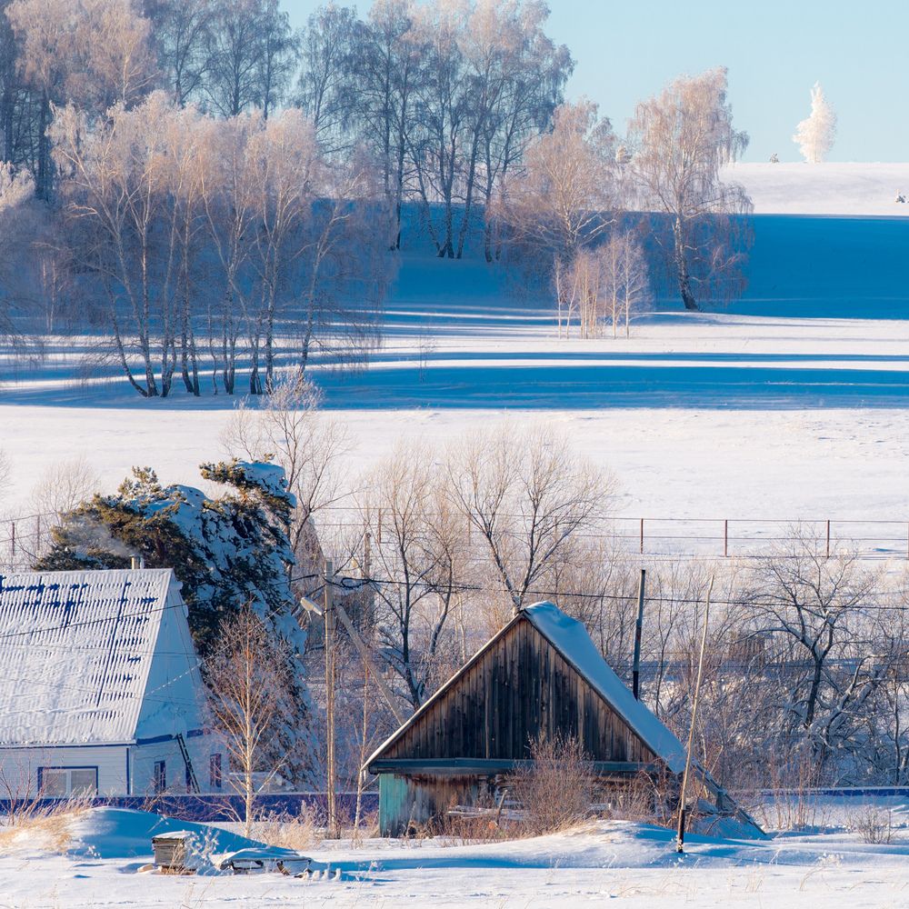 Зимний день.
