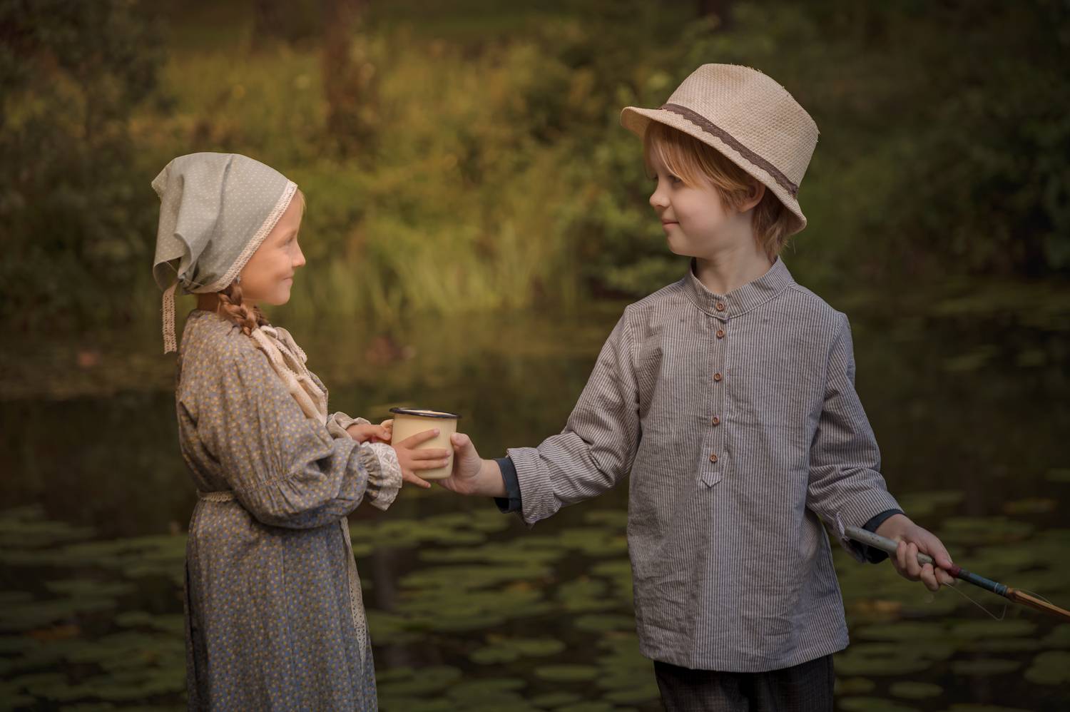 Встреча на летнем озере