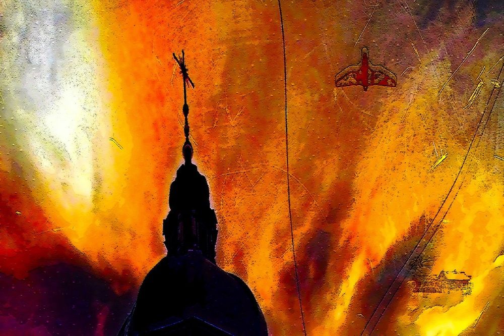 Атака  БПЛА.  2025