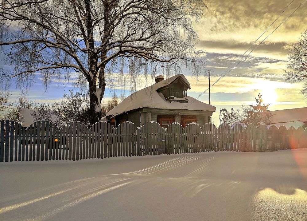 Зима в деревне