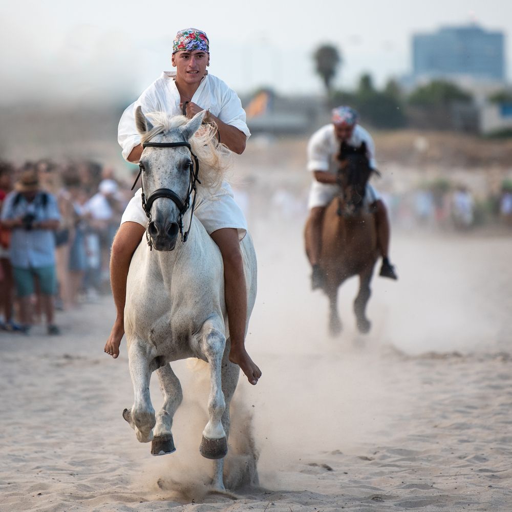 Carrera en la playa