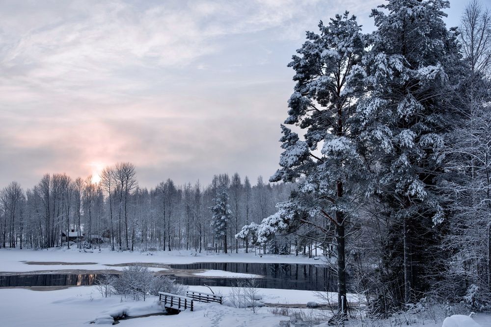 Зима на реке