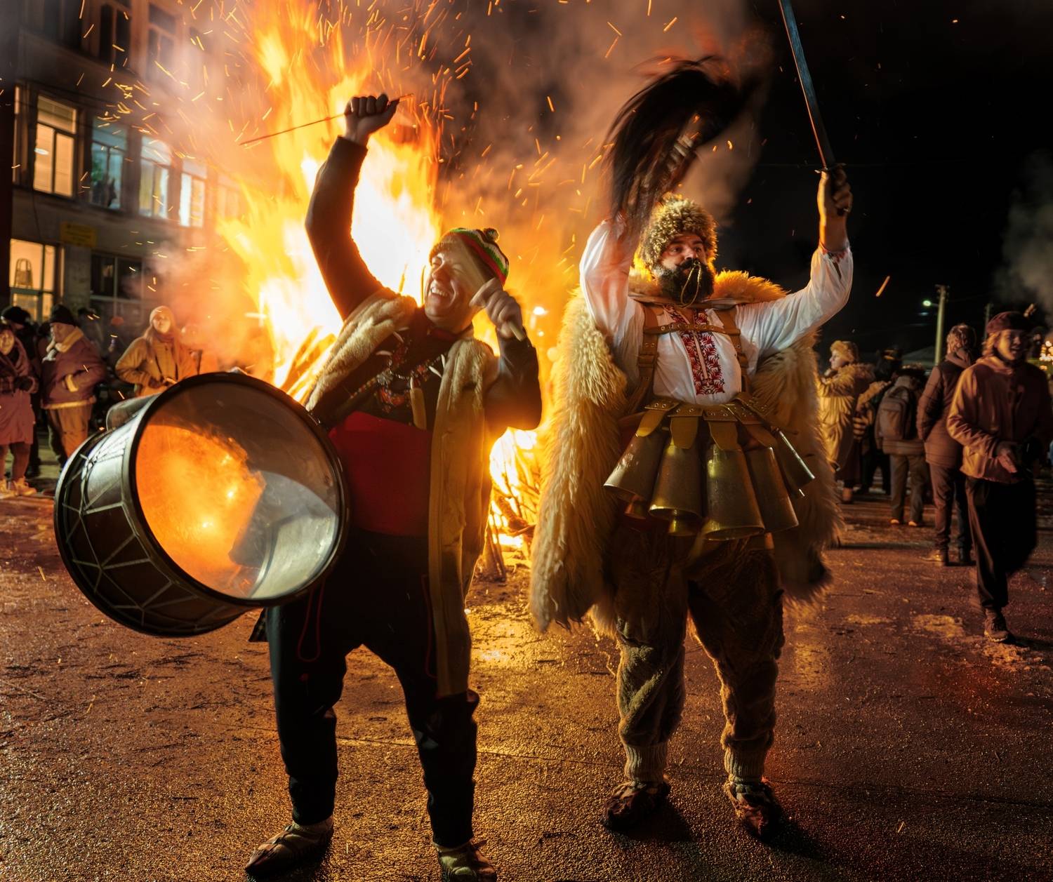 The Surva celebration. Evil, go away! The Surva celebration. Evil, go away!