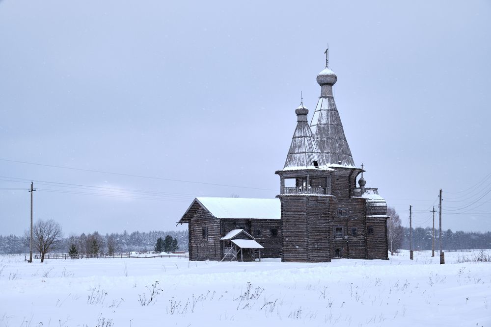 Церковь Иоанна Златоуста в Саунино