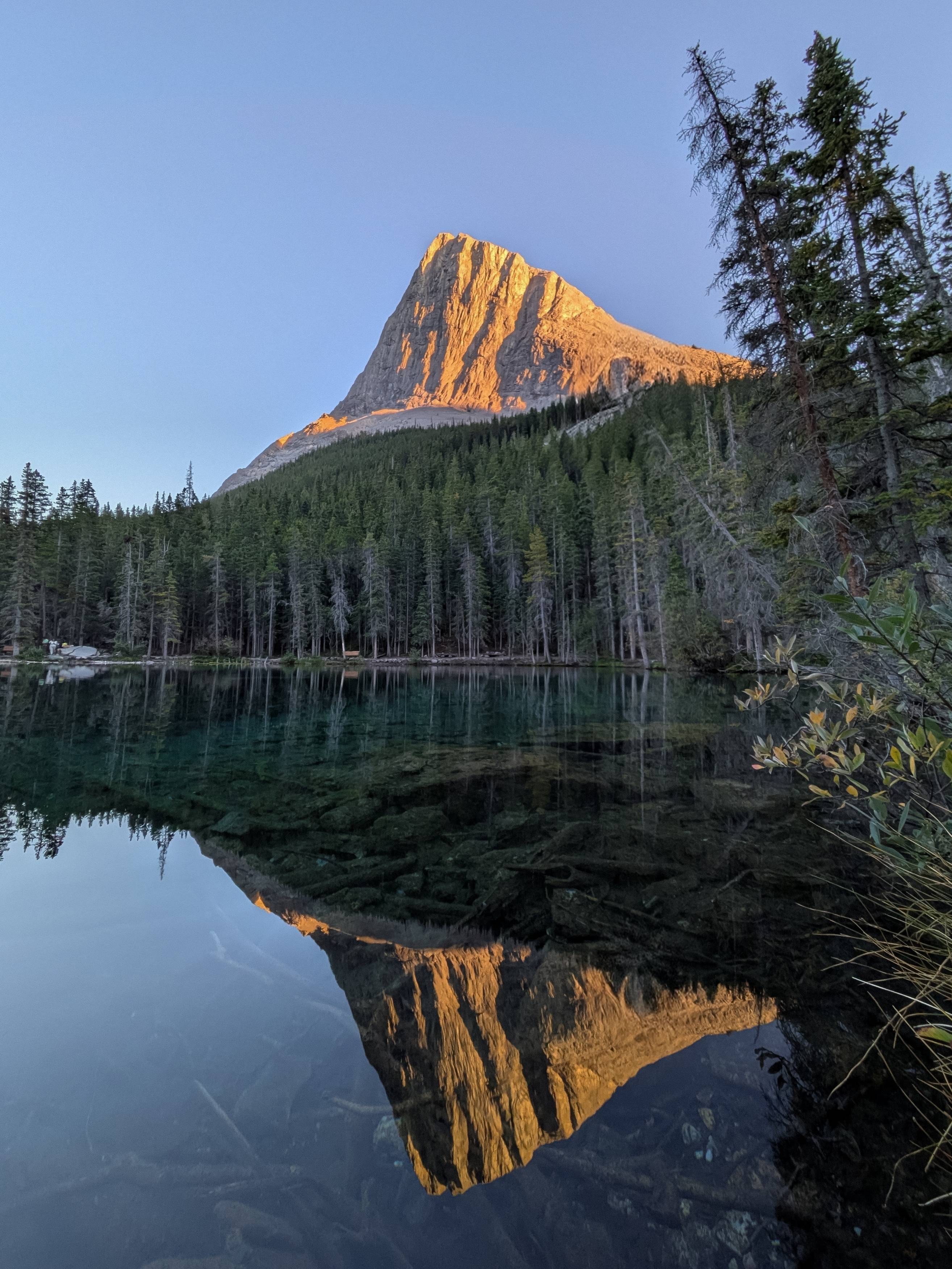 Golden Hour at Grassi Lakes. Golden Hour at Grassi Lakes.