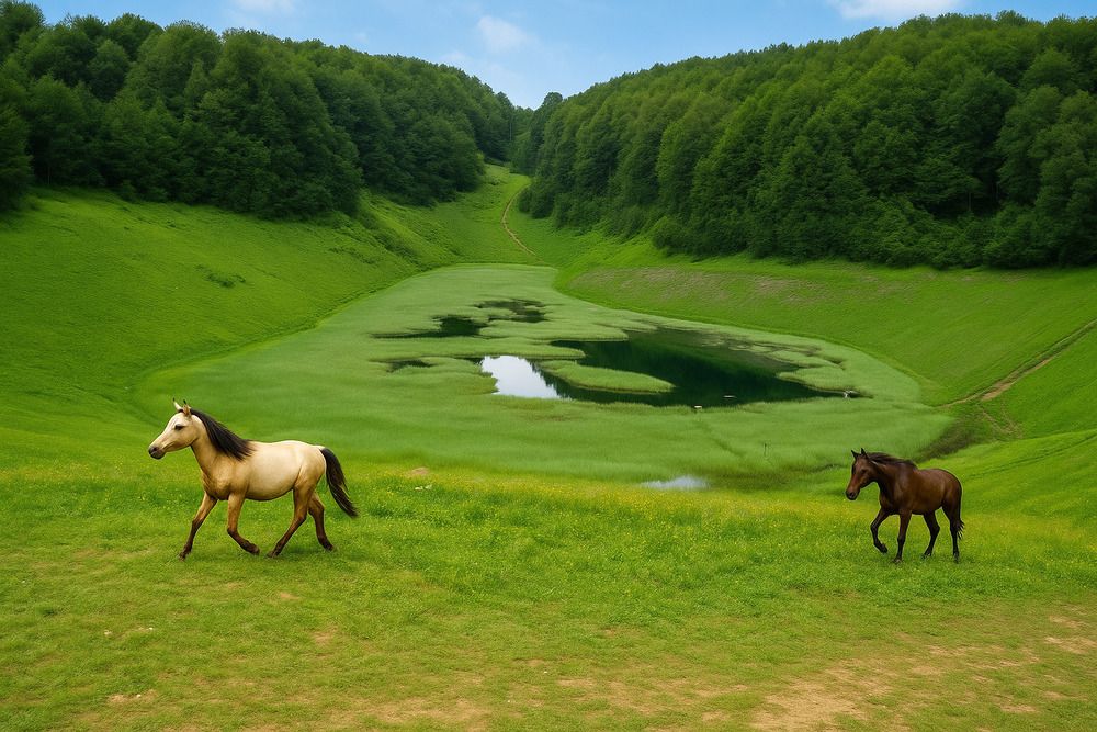 Лошади в горах