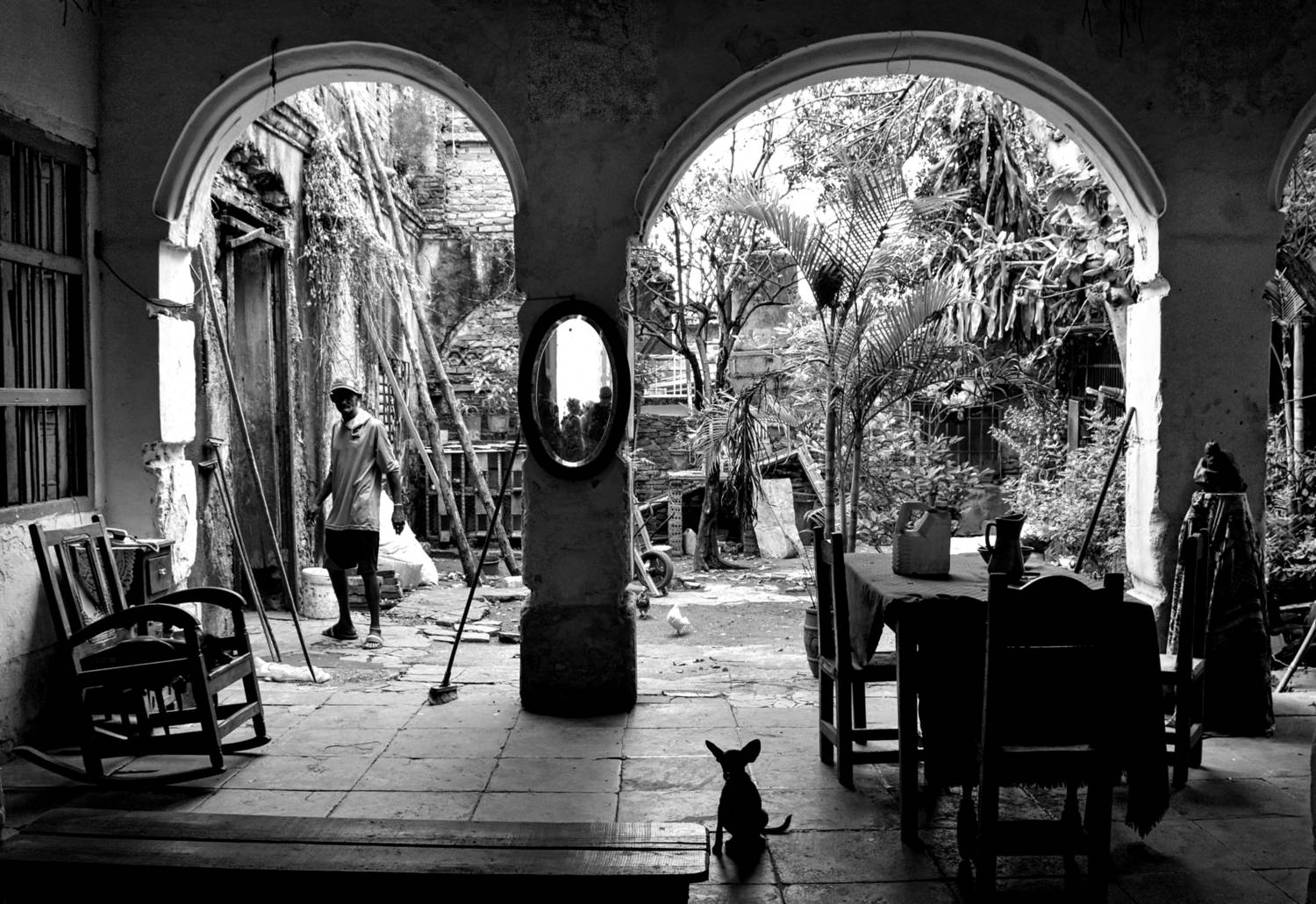 The mirror.