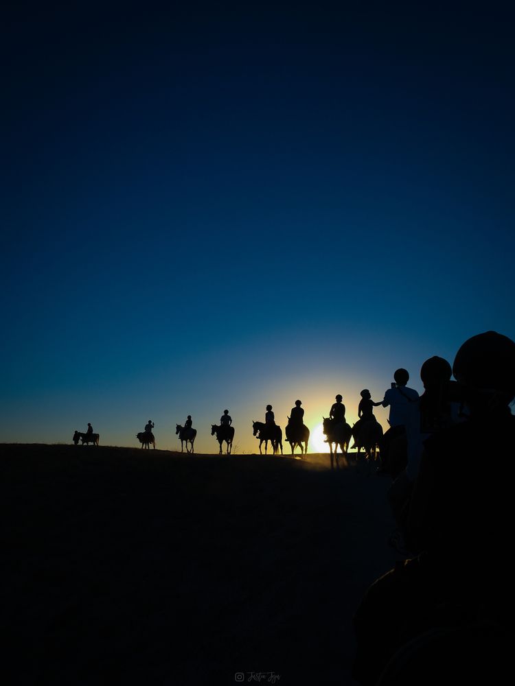 Horse ride Sunset