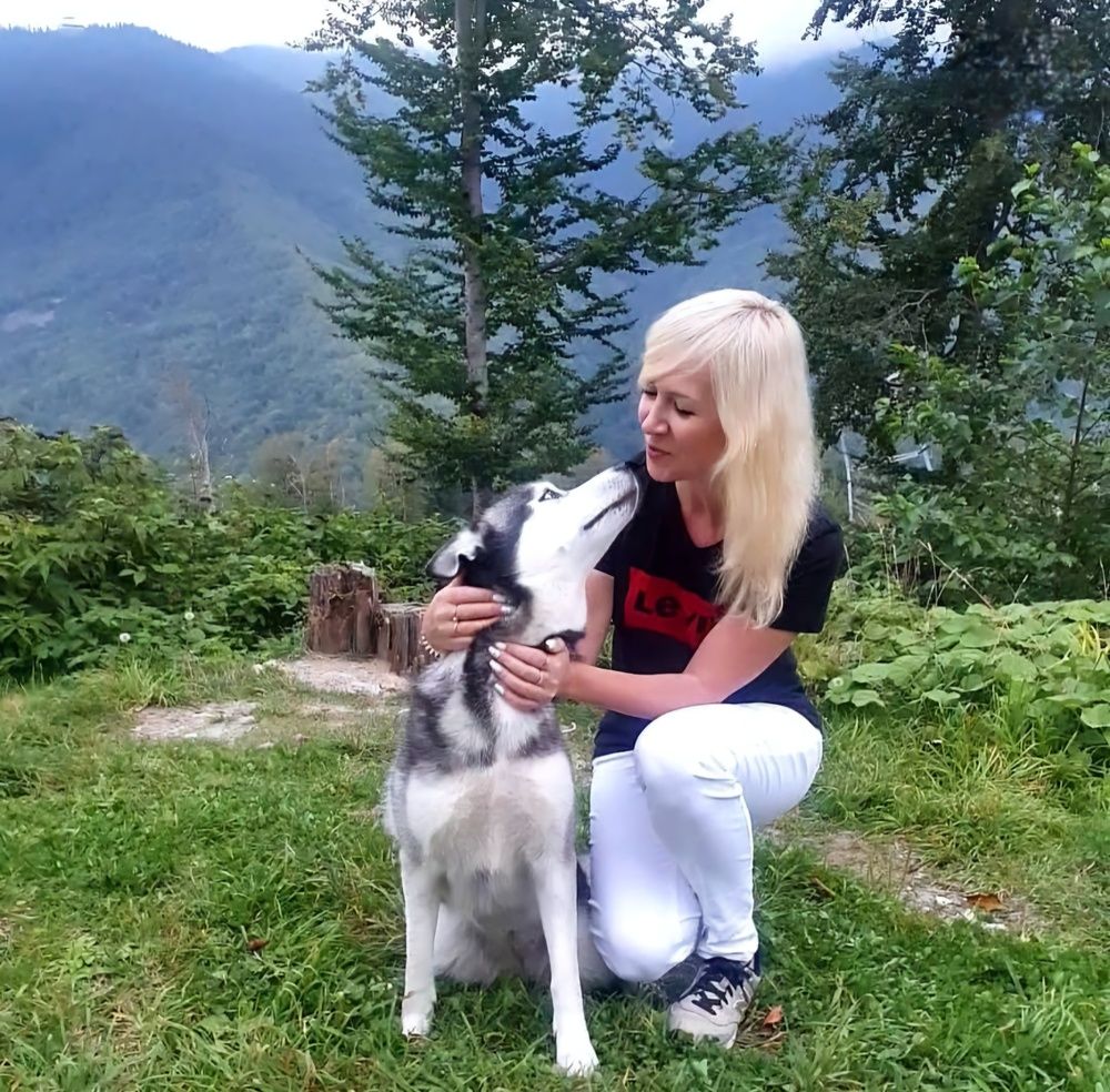 Хаски - голубые глазки!