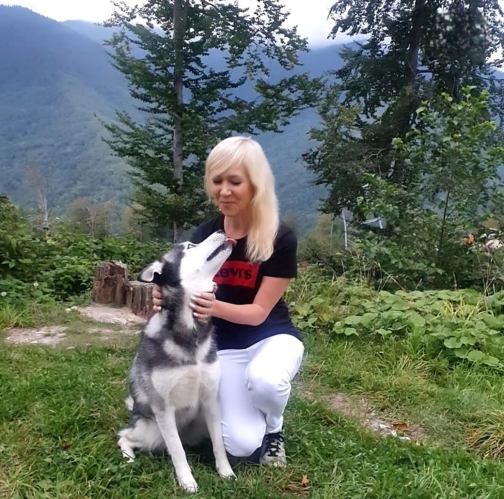 Хаски - голубые глазки!