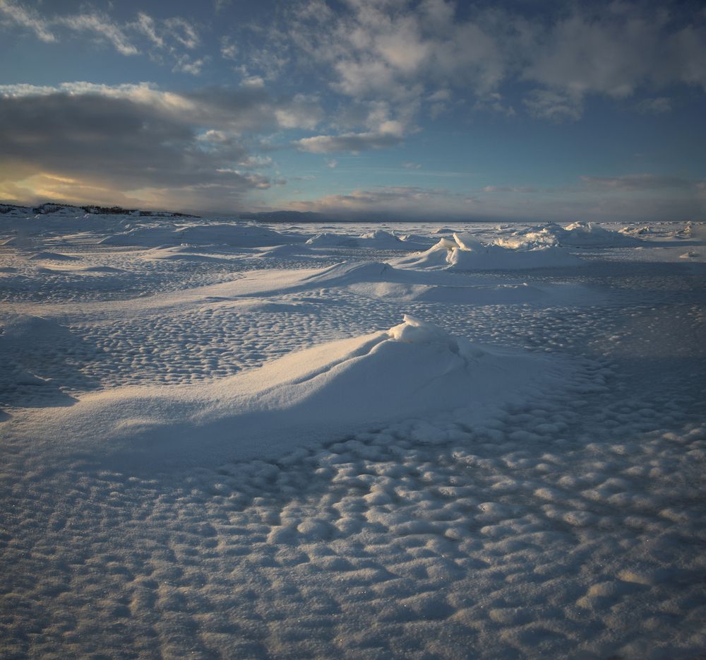 Море замерзло