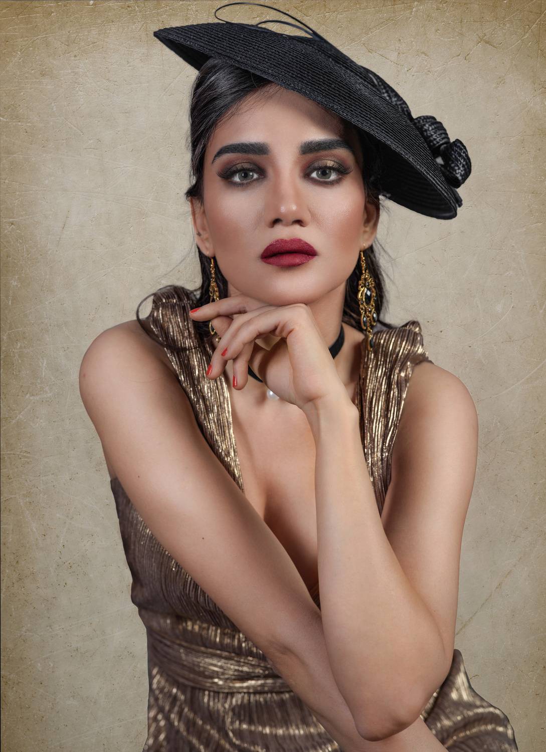 Timeless Elegance in Shadowed Gold