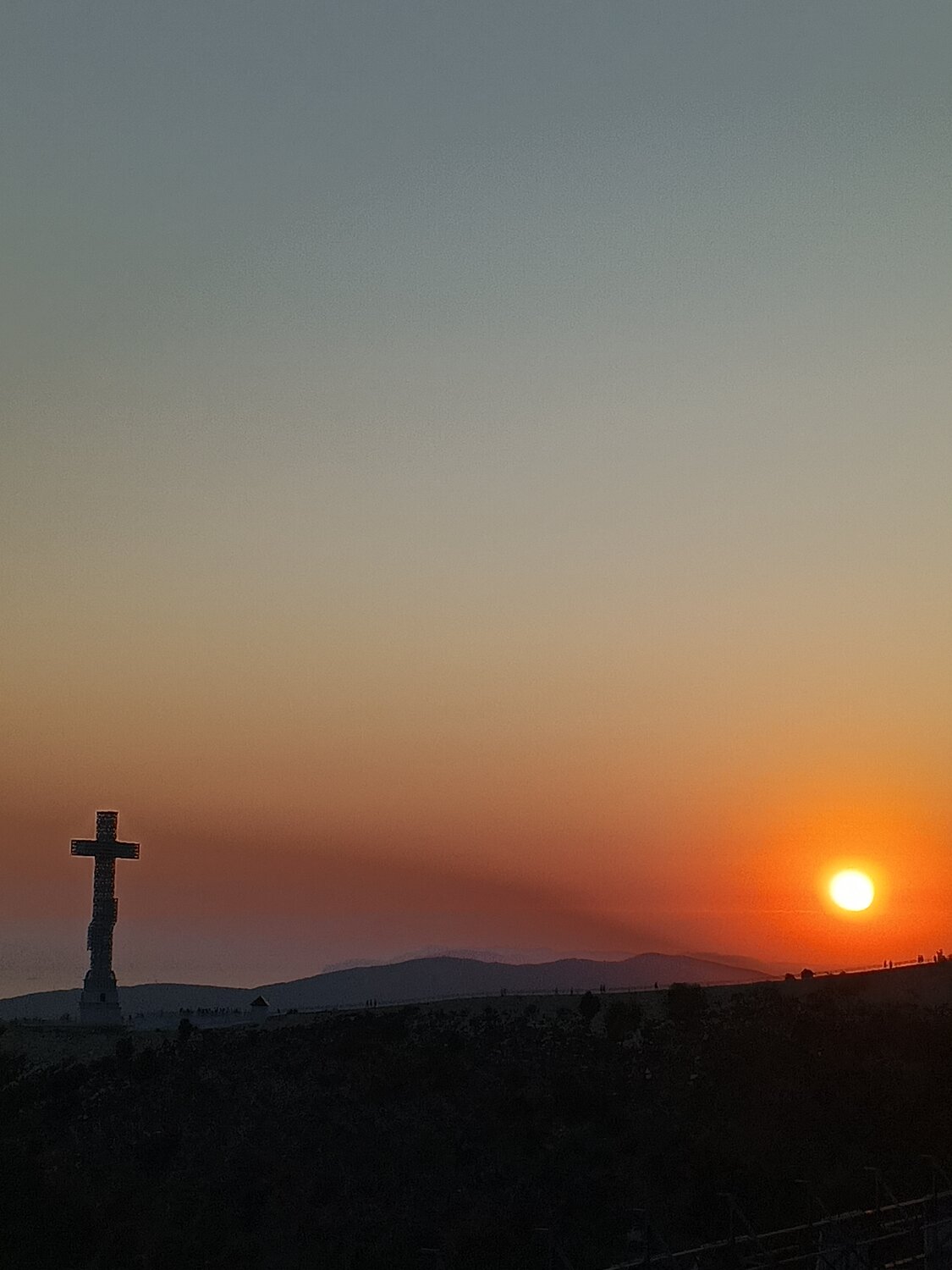 На закате