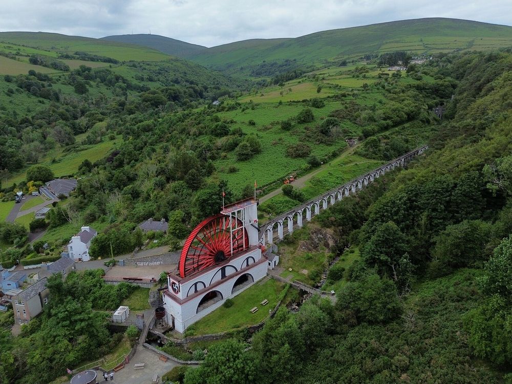 Водяное колесо Laxey Wheel. Остров Мэн