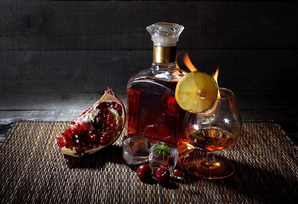 Коньяк с огоньком
