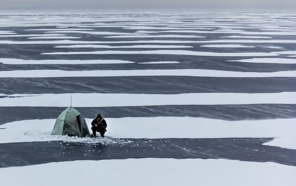 Сегодня клюёт на тёмной полосе