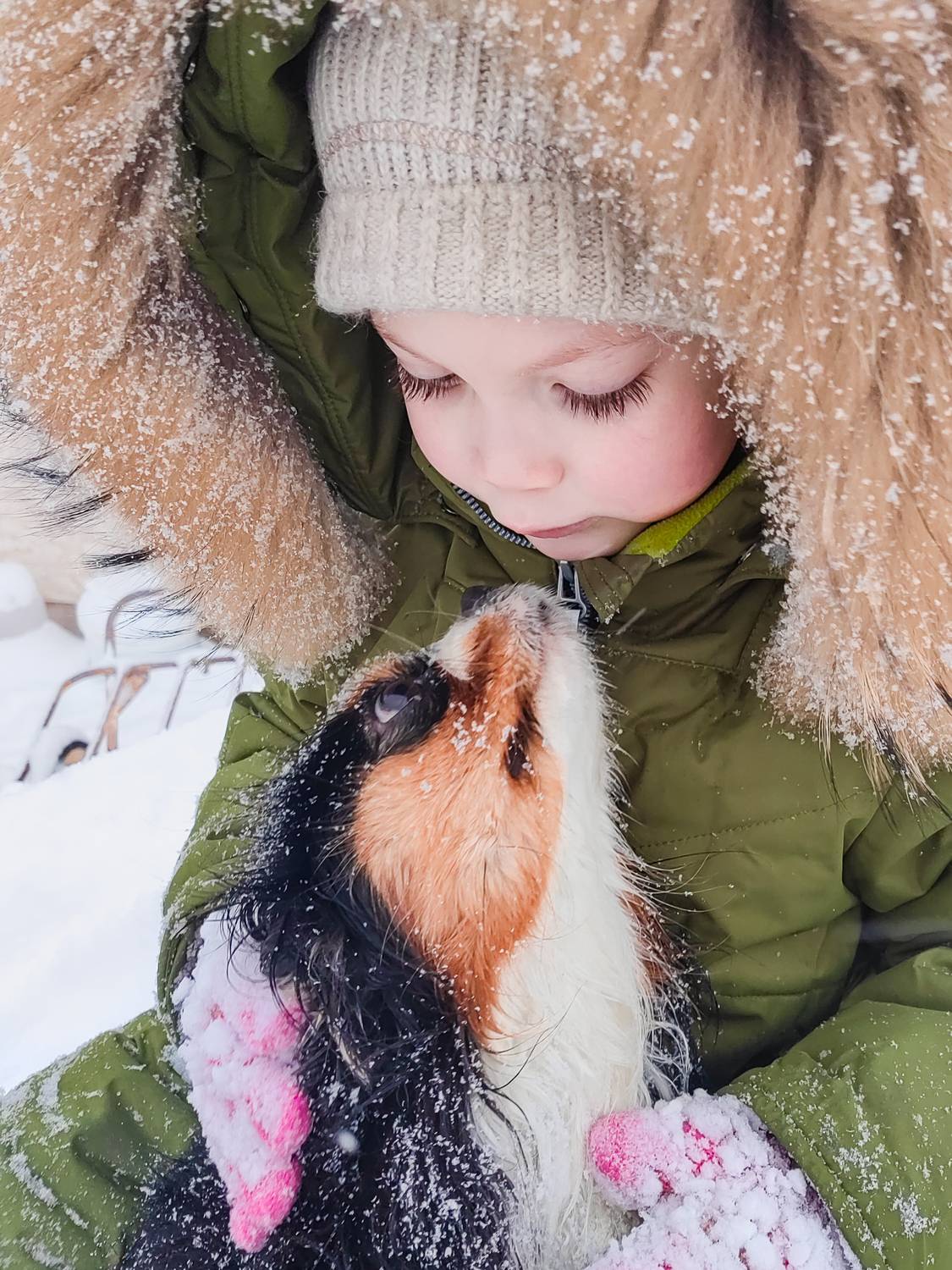 Любовь без слов в морозный день