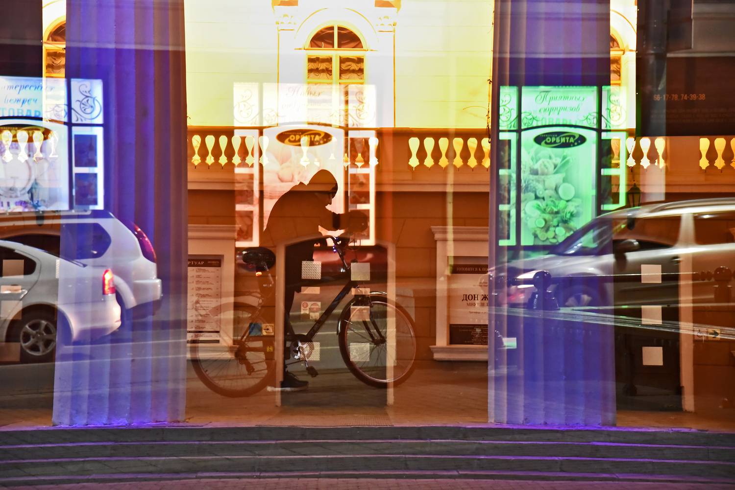 Вечерний велосипедист