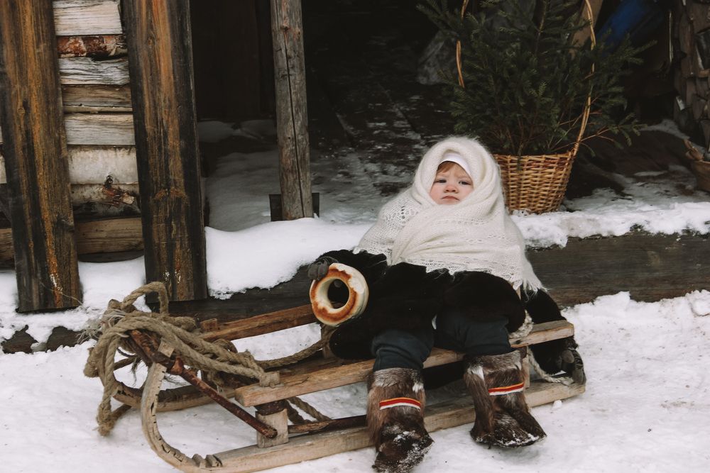 Зима в деревне