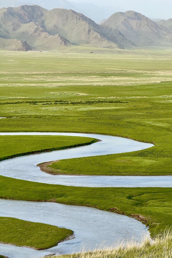 Река Кегень в види змеи
