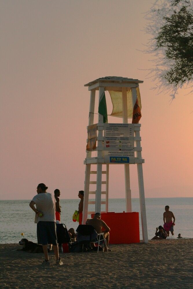 At the beach