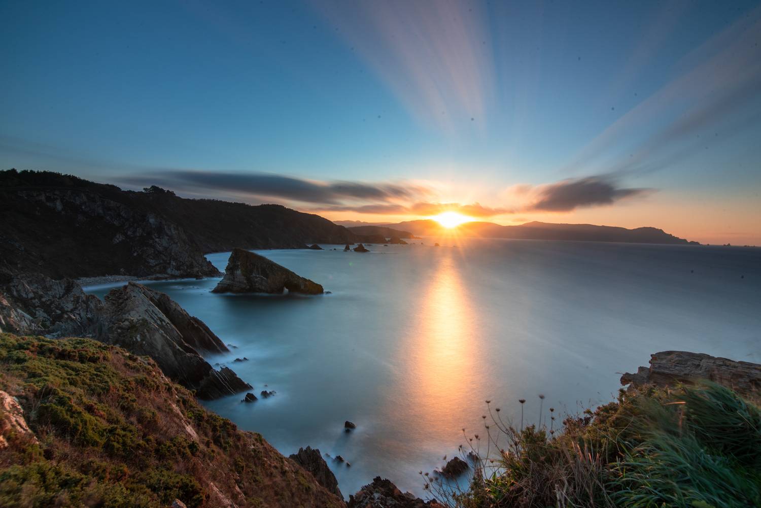 Atardecer en los acantilados de Loiba Atardecer en los acantilados de Loiba
