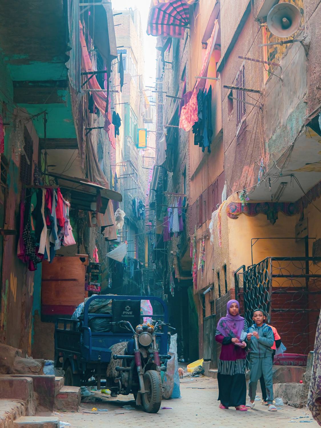 Garbage city street