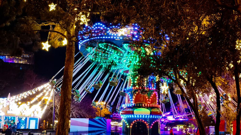 Colorfull lunapark night