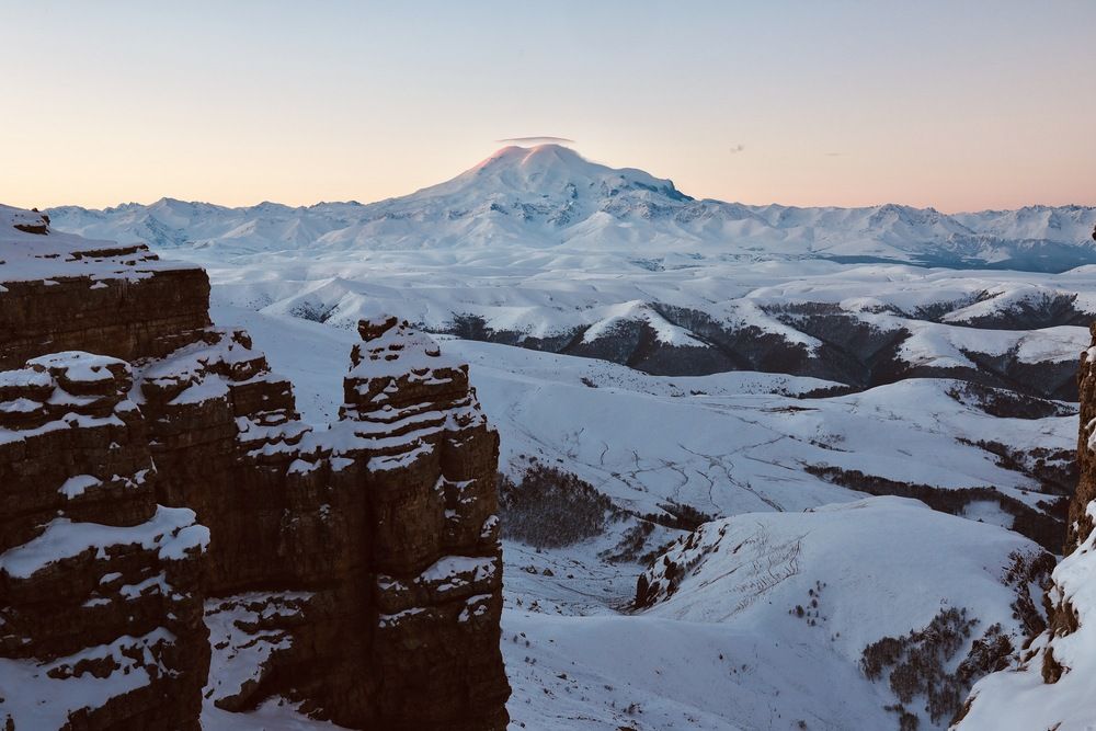 Вид на Эльбрус