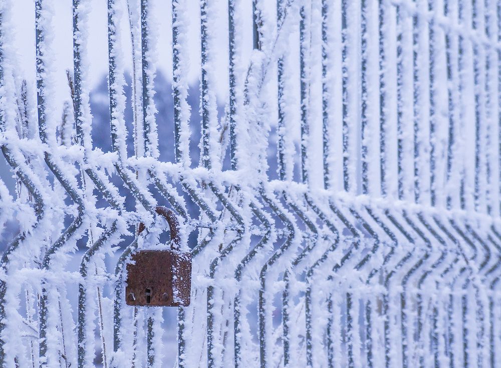Frozen padlock
