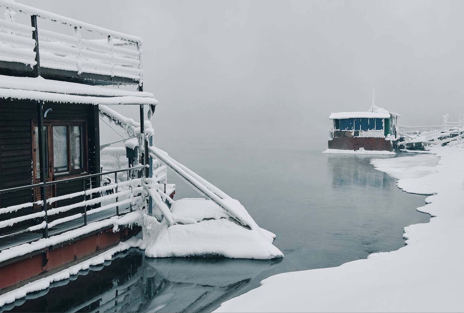 Набережная Енисея в центре Красноярска