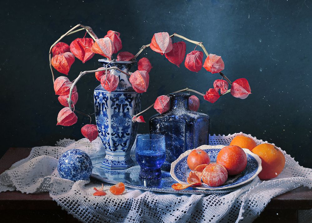 Мандарины с зимним флером