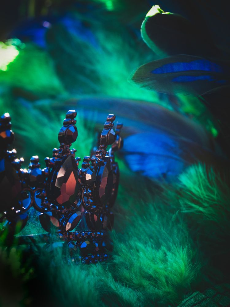 Crowned by Blue and Green
