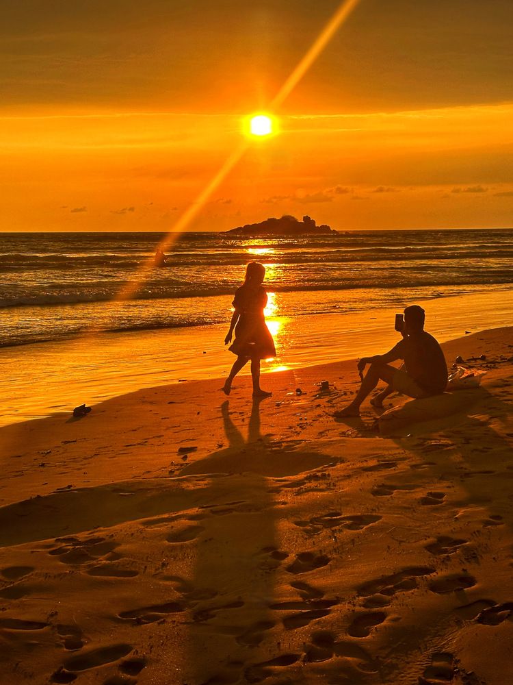 Танец на закате