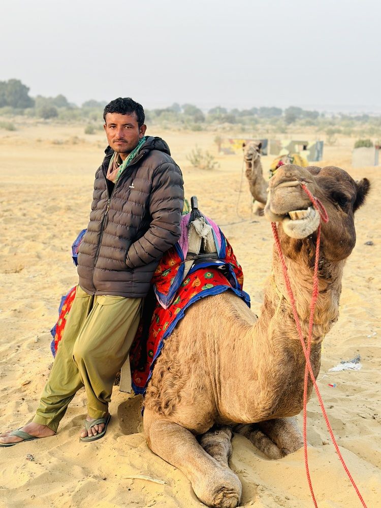 The camel and his master