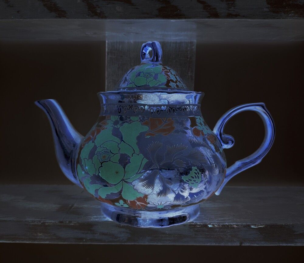 Teapot in blue