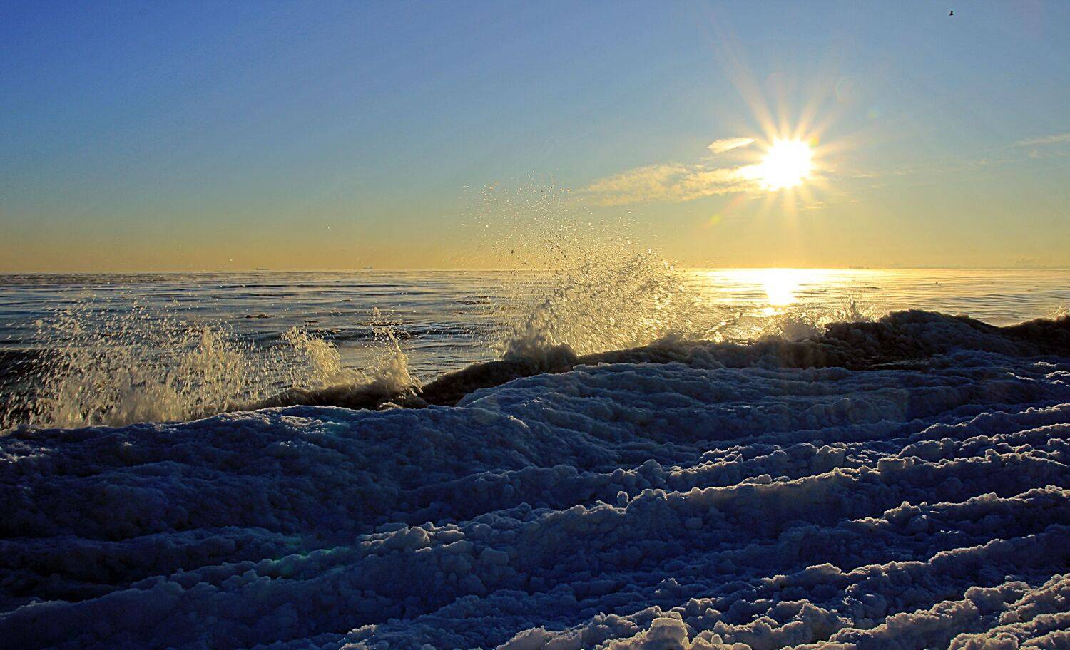 “Collision of Light and Ice”