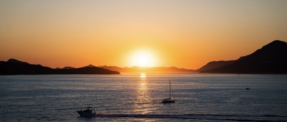 Sunset in croatia